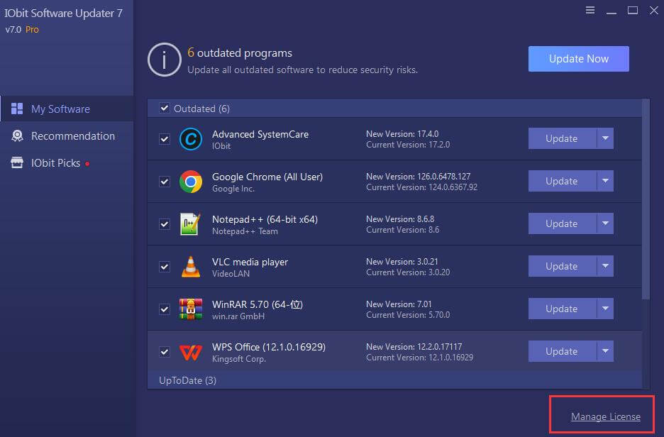 IObit Software Updater Pro Full